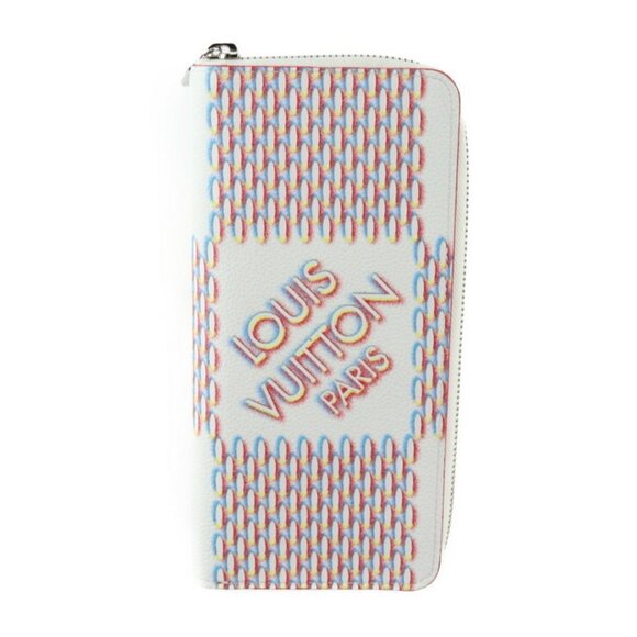 LOUIS VUITTON White Damier Leather Wallet - Picture 1 of 10